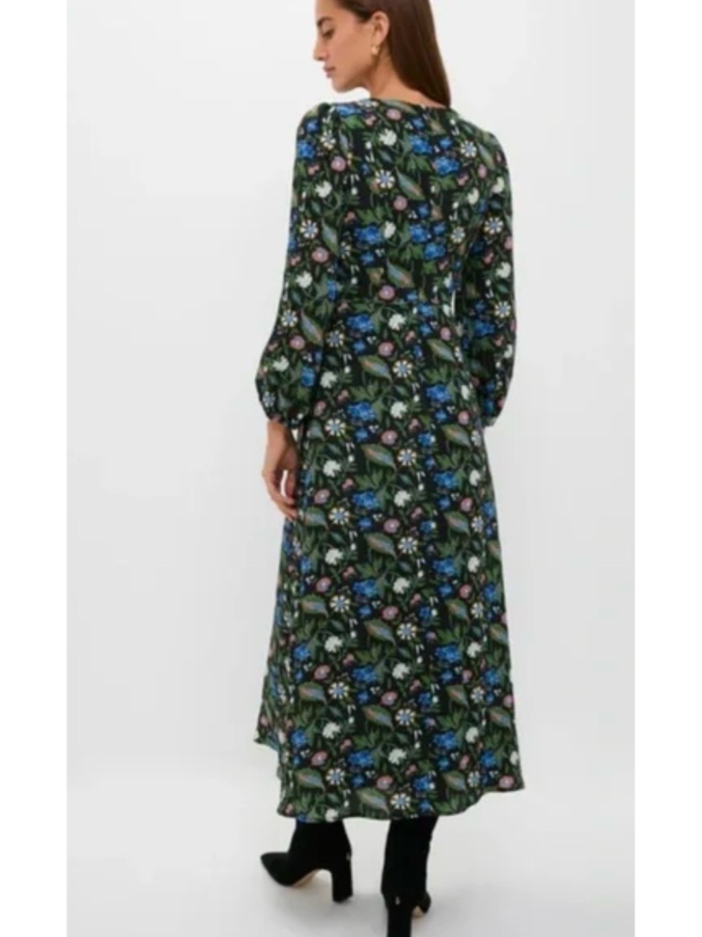 Tuckernuck Hyacinth House Black Multi Long Sleeve Dress - Picture 2 of 8